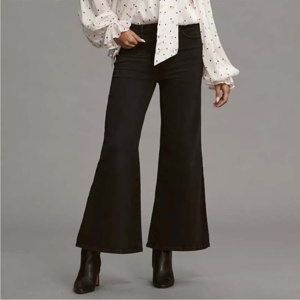 Good American Black Flare Jeans